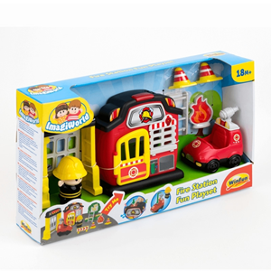 اسباب بازی موزیکال کودک طرح ایستگاه آتش نشانی Fire Station با آدمک وین فان winfun مدل 001307_اسباب بازی